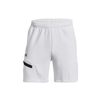Calções Esportivos Casuais de Cor Sólida Calções Masculinos Branco 1379809-100
