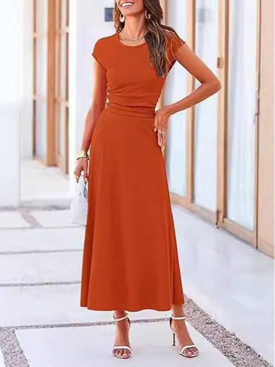 2025 Summer European-American Casual Knit Crop Top & High Waist Midi Skirt Set