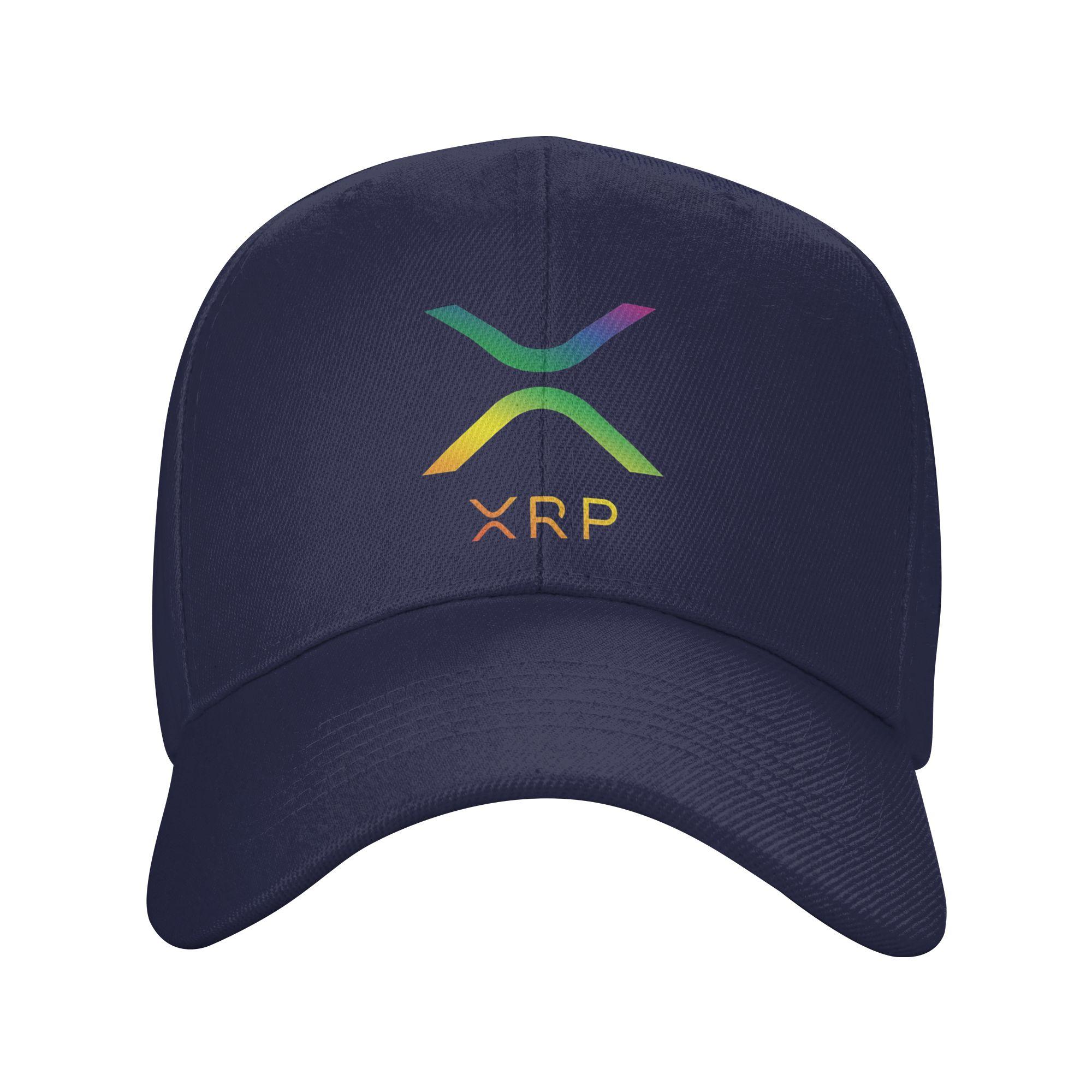 

Summer Casual Baseball Cap RAINBOW GRADIENT XRP RIPPLE NEW LOGO Hunting Hip Hop Hats Dropshipping DIY Print Baseball Caps One Size