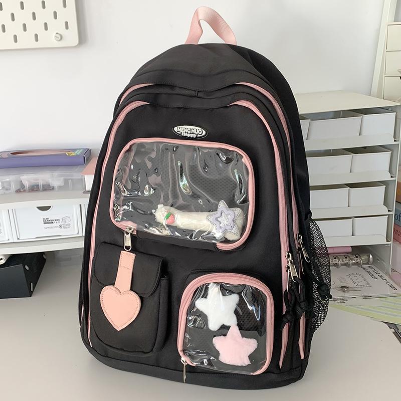 Children's Schoolbags Elementary School Girls Junior High School College Students Two Piece Set Large Capacity Backpacks