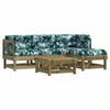 VidaXL Salon de jardin 5 pcs avec coussins bois de pin imprégné 3185793