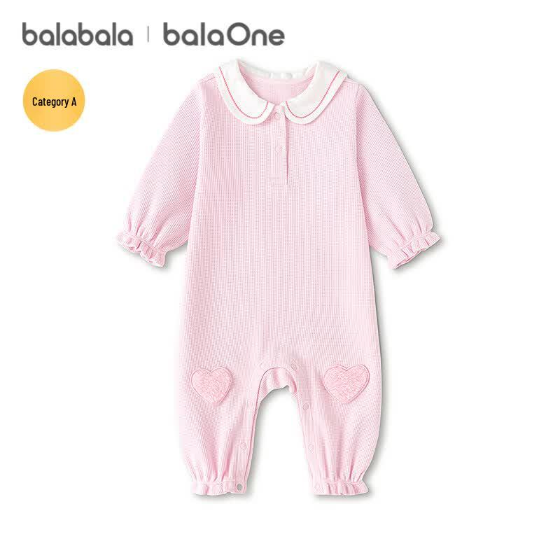 Balabala Newborn Baby Long-Sleeve Romper