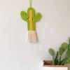 Teenager's Home DecorCactus-shape Wall Ornament Nordic Woven Wall Art Bohemian