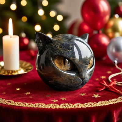 Harz Mini Katzenfiguren Heimdekorationen Tierskulptur Miniatur Katze Souvenir Heimdeko für Wohnzimmer Schlafzimmer