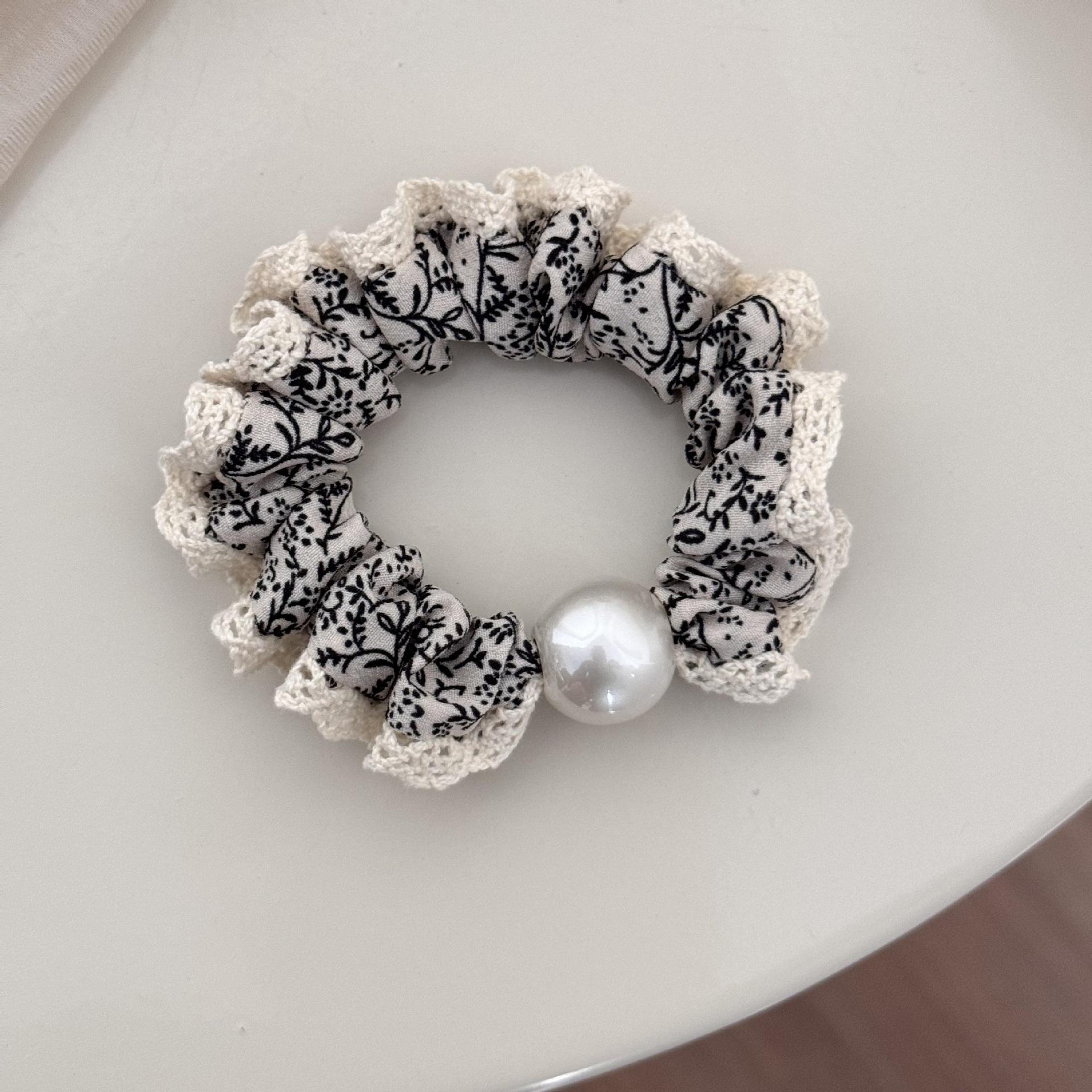 

Маленькая резинка для волос аксессуар лента для женщин девушки резинка эластичная винтажная жемчужная хвостик популярная ведущая мода новая