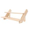 2 Tier Earring Display Stand for Selling Wood Retail Jewelry Card Display Stand Rings Holder Multipurpose Shelf