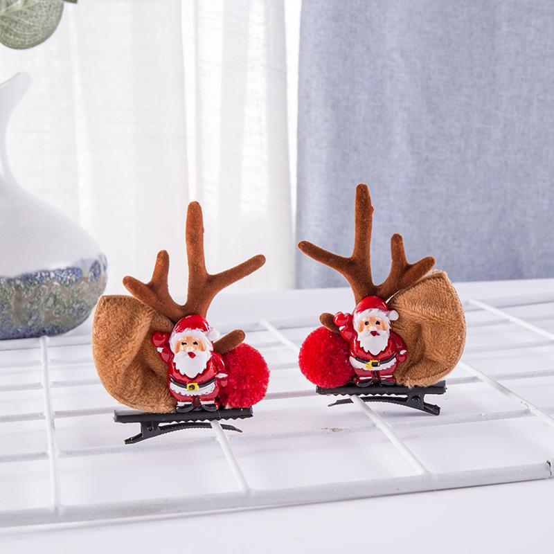 Mori Style Christmas Antler Hair Clips: Cute Fairy Hairpins for Women’s Festive Photos