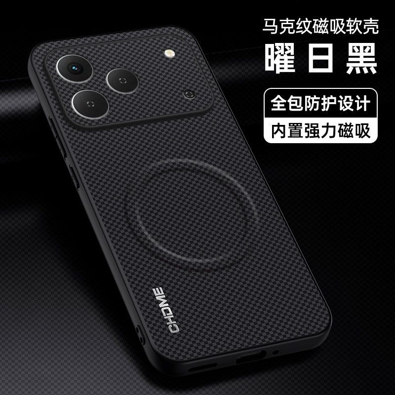 For Honor 600 Pro Case Fashion Magnetic Matte PU Striped Leather Silicone Cover For Honor 600 Shell Non-Slip Shockproof Bumper