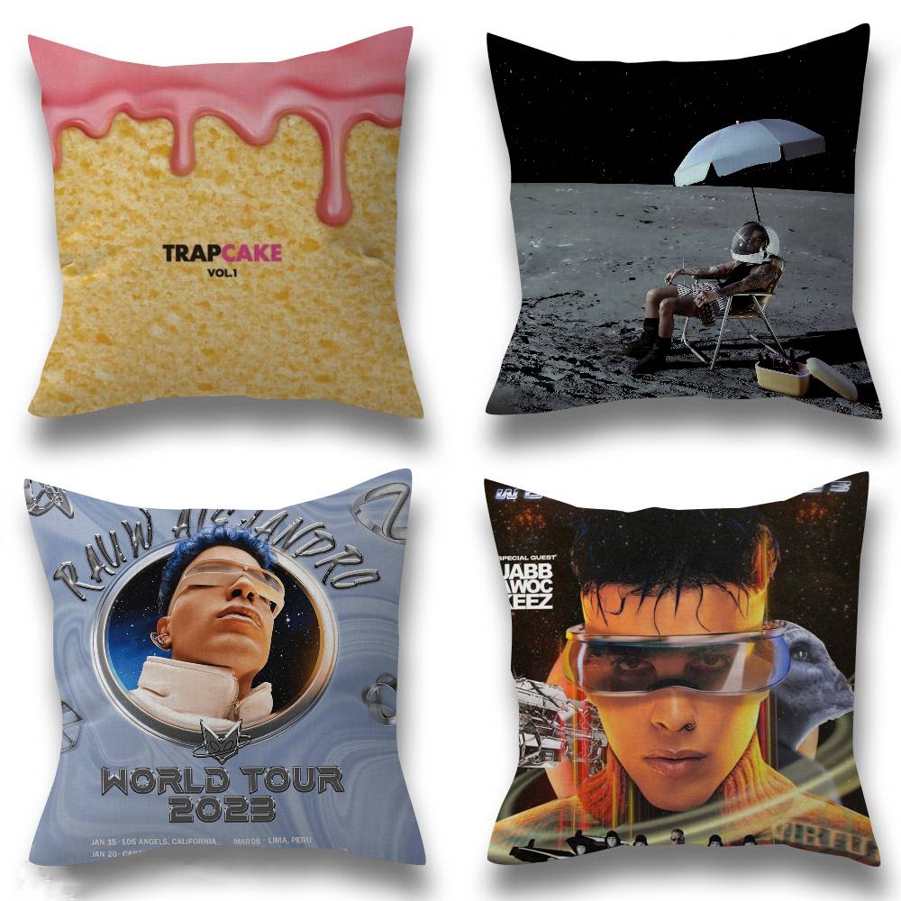 Rauw Alejandro Playa Saturno Singer Office Cushion Pillowcase Car Cushion Cover45X45CM Lumbar Pillowcase Sofa Pillowcover