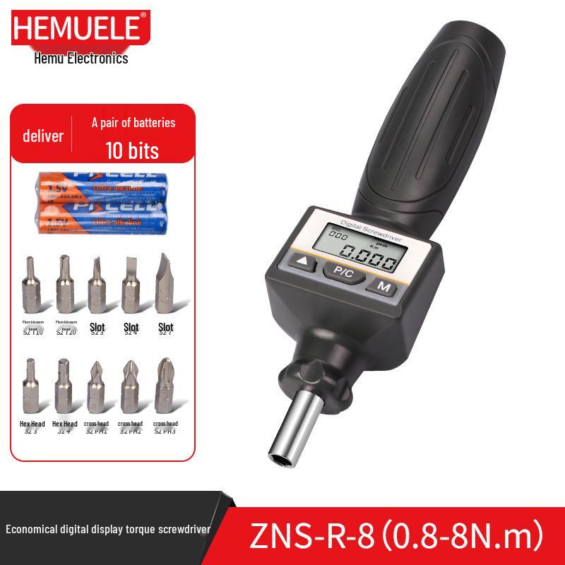 HEMUELE Digital Torque Screwdriver ZNS - High Precision, Adjustable Display