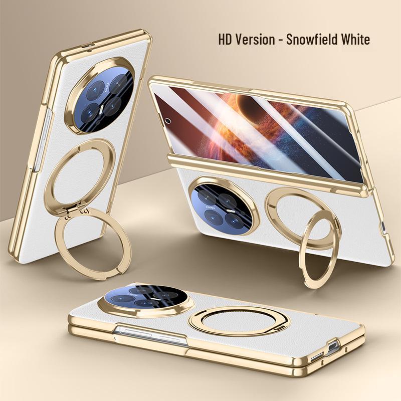 

Honor Magic V6 Transparent Magnetic Foldable Phone Case with Rotating Stand - Full Coverage, Anti-Drop Protection for Men. Honor Magic V6