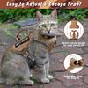 Large Tactical Cat Harness with Handle, Air Mesh Adult Cat Walking Vest Harness XL