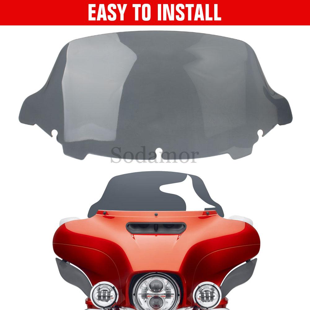 Motorcycle Fairing Windscreen Wind Deflector Windshield ABS Plastic For Harley Trike Tri Glide Ultra Classic FLHTCUTG 2014-2025