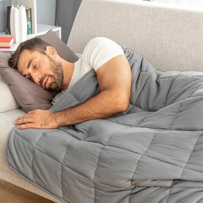 Cobertor Ponderado - INNOVAGOODS - 120x180 cm - Cinzento - 5 Camadas - Saco de Transporte