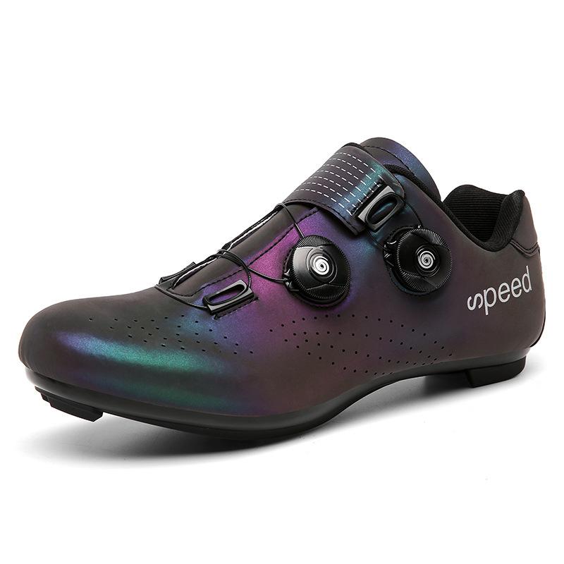 

Autumn new cycling shoes with locks, lock shoes, men s and women s road bicycles, power shoes, mountain cycling, colorful 36