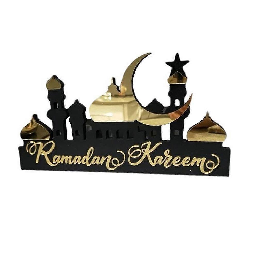 Ramadan Decor Painted Acrylic Crafts Creative Desktop Ornament for Home