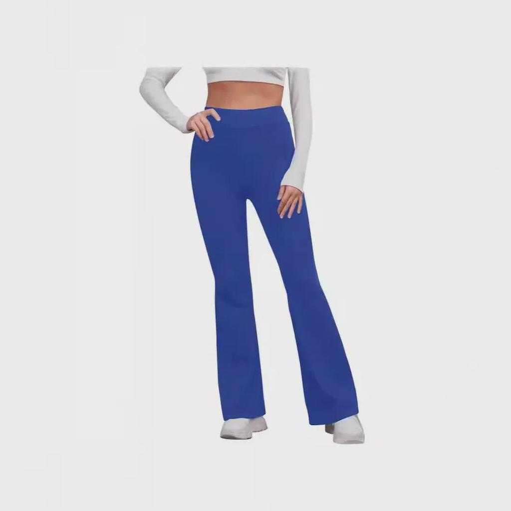 European and American Women's Solid Color Elastic Waist Yoga and Casual Running Pants