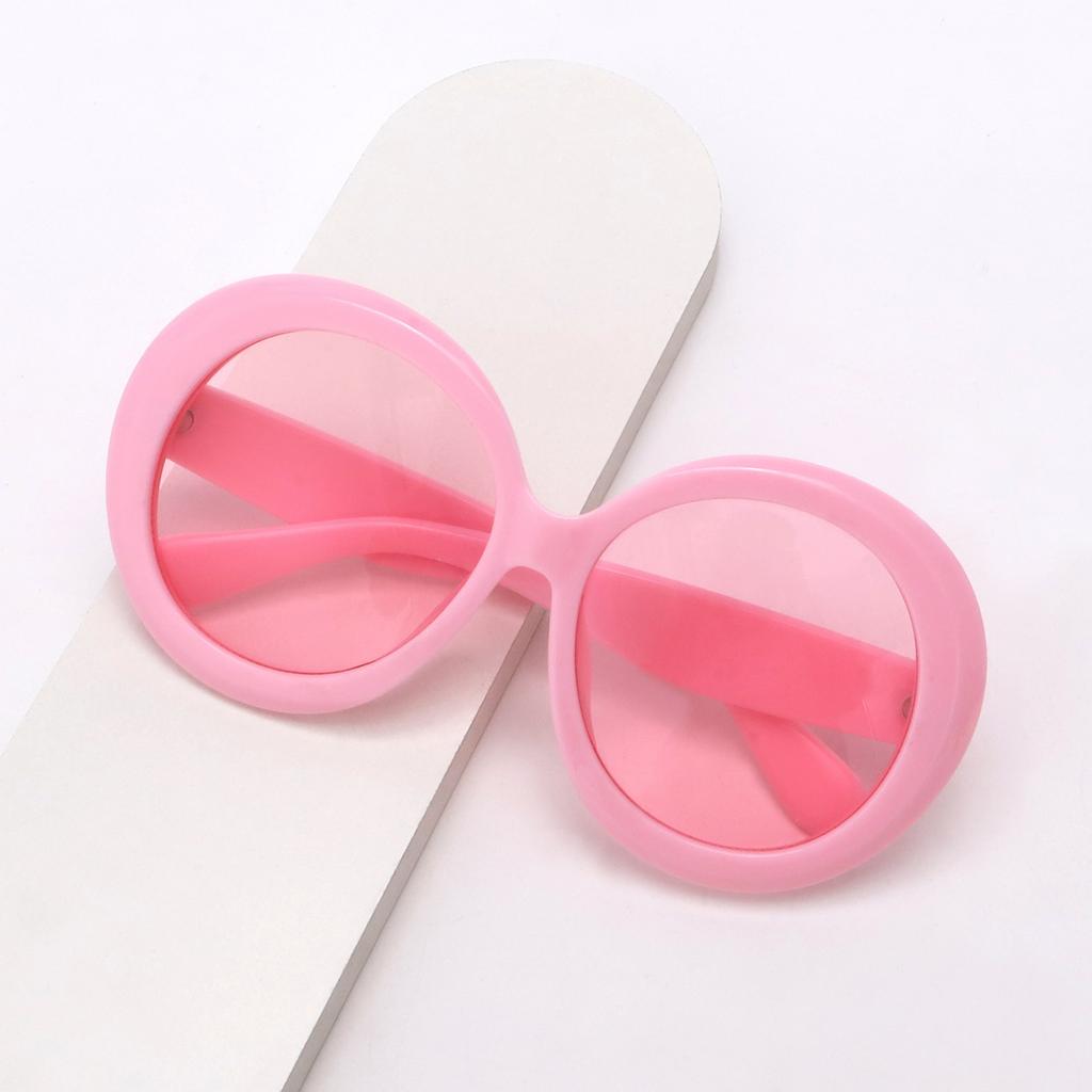 New trendy sunglasses, European and American fashion round large-frame sunglasses, street shooting personalized trendy sunglasses