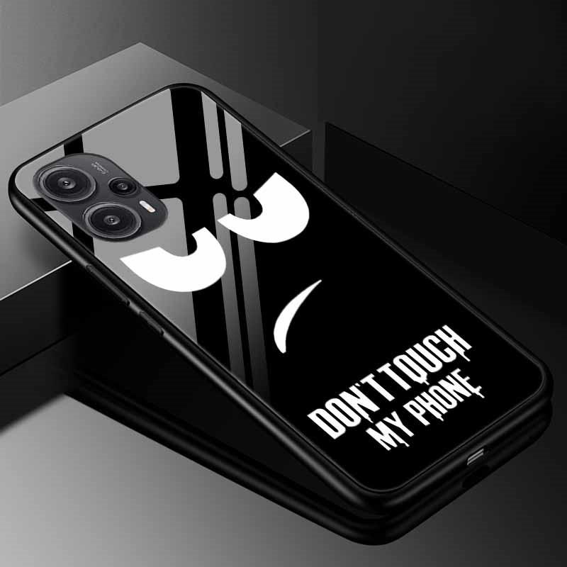 Tempered Glass Phone Case For Xiaomi Poco F5 5G F5Pro Cover Poco F5 Pro Redmi Note 12S 12C 12 4G Luxury Hard Back Bumper PocoF5