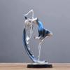 Modern Dance Girl Ornaments Art Miniatures Figurine Sculpture Crafts Girl Character Statue  Bedroom