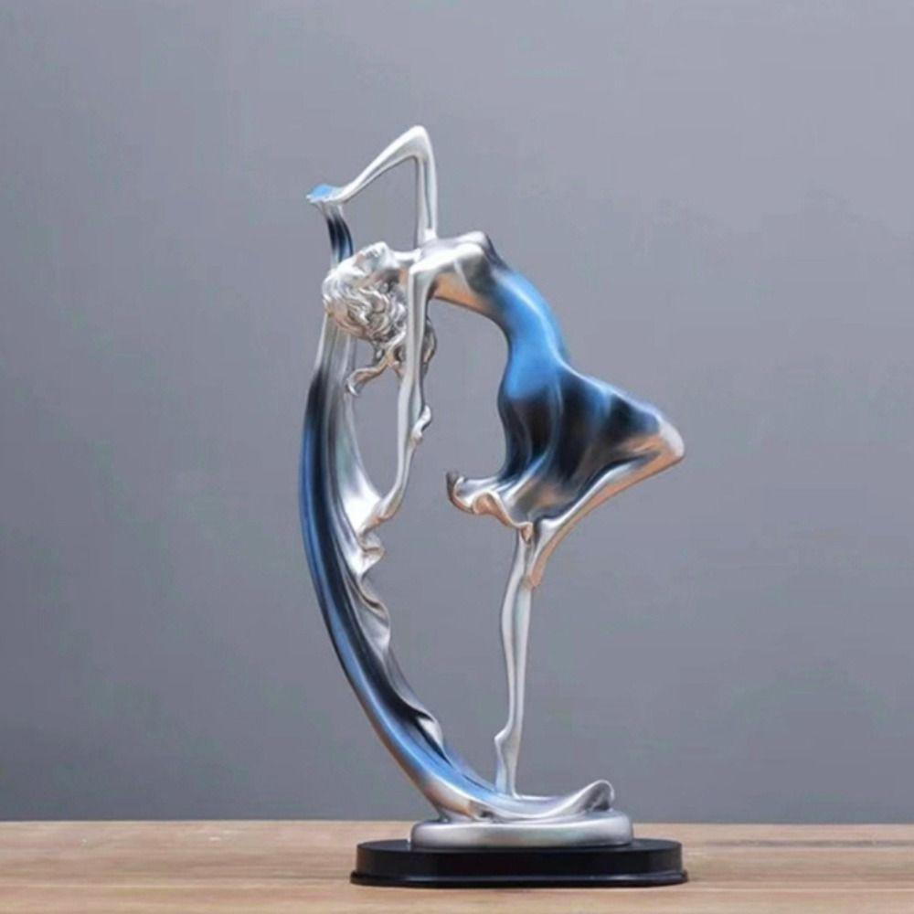Modern Dance Girl Ornaments Art Miniatures Figurine Sculpture Crafts Girl Character Statue  Bedroom