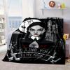 Gothic Adams  Blanket Flannel Blanket for bed, sofa, Camping, Hiking, Picnic Essentials, gift for family Fan gifts