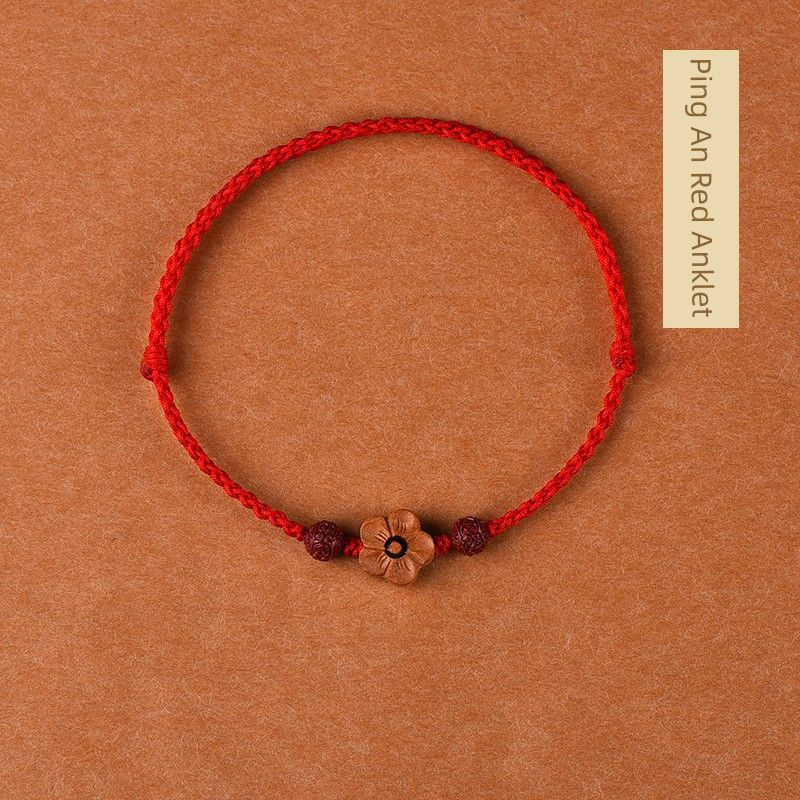 

Cinnabar Anklet for Women Baby and Infant This Animal Year Red Rope [Anchor] 0-2 year old baby safe red
