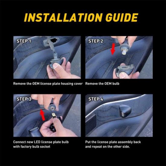 AUXITO Plate License Light LED Fit Silverado Chevrolet 2500 1500 1999-2013 3500