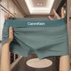 Men's Trendy Solid Color Boxer Briefs with Branded Elastic Waistband