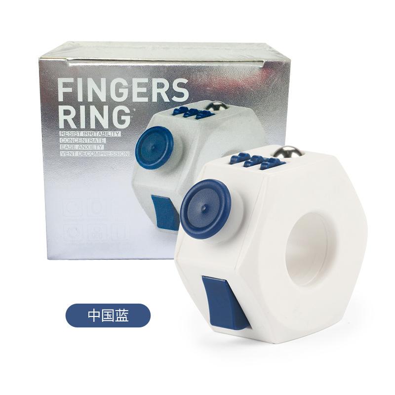 Fidget Ring for Anxiety, Sensory Finger Ring Toy for Adults Kids, Spinner Ring for Stress Relief