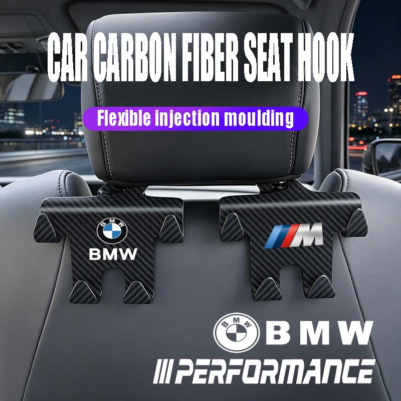 1pcs Car Rear Seat Hook Phone Holder Hanger Hooks Valve Cap For BMW X1 X2 X3 X5 X4 X6 X7 iX3 F20 F10 F07 E70 E46 E90 E92 E60 E39 EC5
