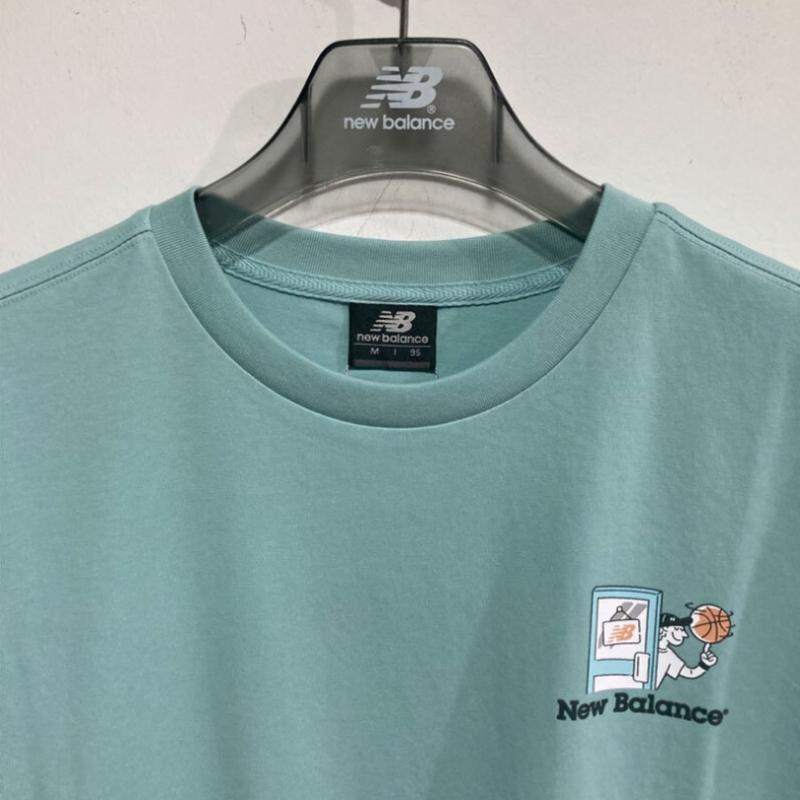 New Balance Nb Boy Basketball Shop Short Sleeve Tee Nbnef21563 Mint