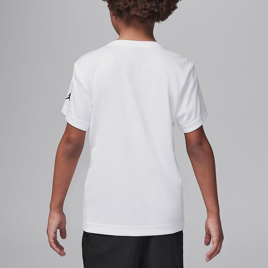 Jordan Dri FIT T Shirt White Kids' HA2892-102