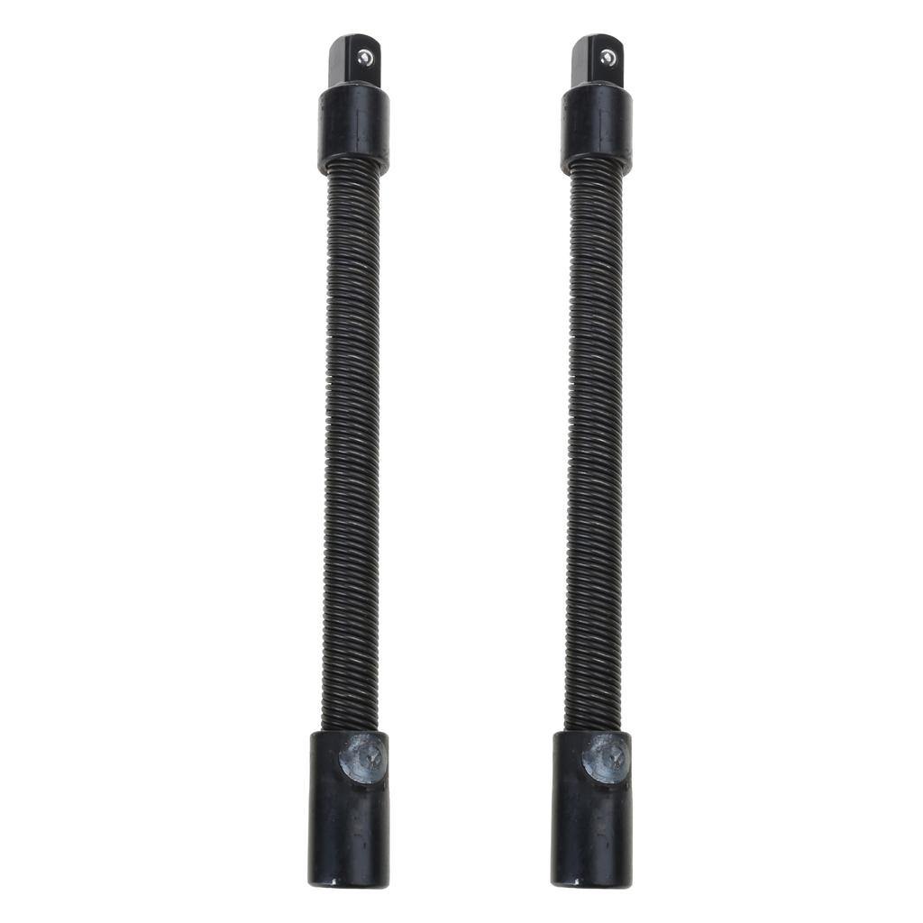 2x Electric Wrench Sleeve Socket Extension Tool Universal Rod Bendable Flexible Shaft Hose Shaft Connection Metal Link