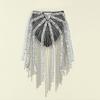 Metal Fringed Epaulettes Cloth Stickers Decoration for Women's Gift Gold /Silver Ultra-flashing Brooch Badge