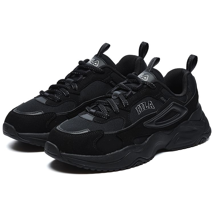 FILA Rayflide Fabric Synthetic Leather Comfortable Sports Low-Top Lifestyle Shoes Men sneaker Black F12M242121FBK