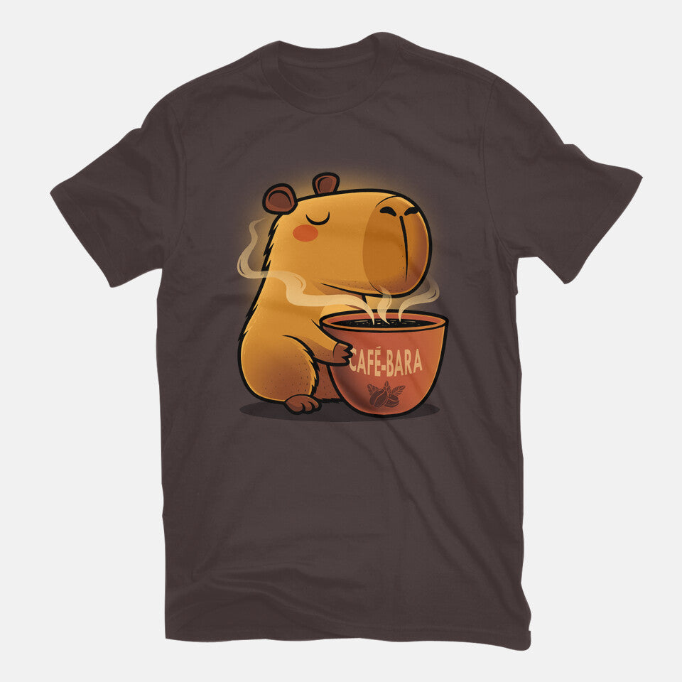 Unisex Crew Neck T-Shirt Cafe-bara Graphic Short Sleeve Casual Tee XXXL