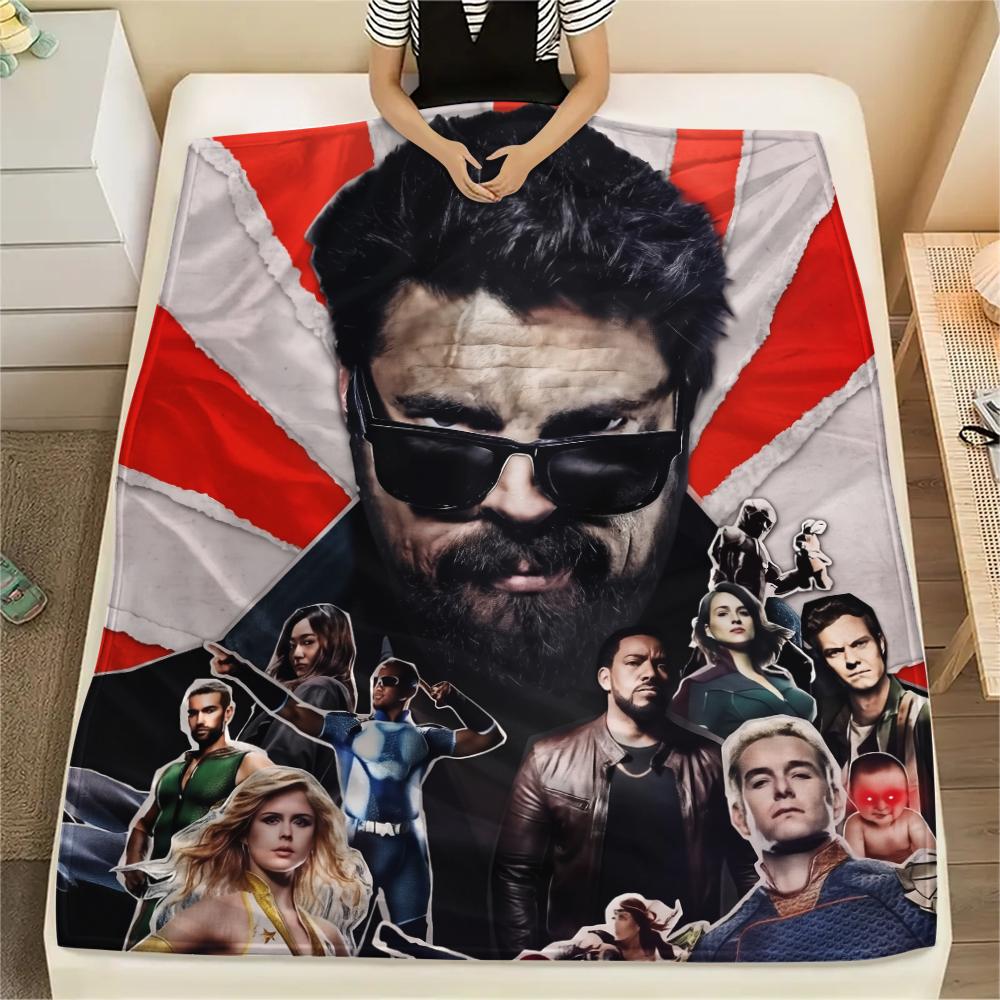The Boys, Coperta di Flanella con Fantasia, Alta Qualità, Confortevole per Tutte le Stagioni, Decorazione per la Casa, Calore e Comfort, Perfetta per Regali.