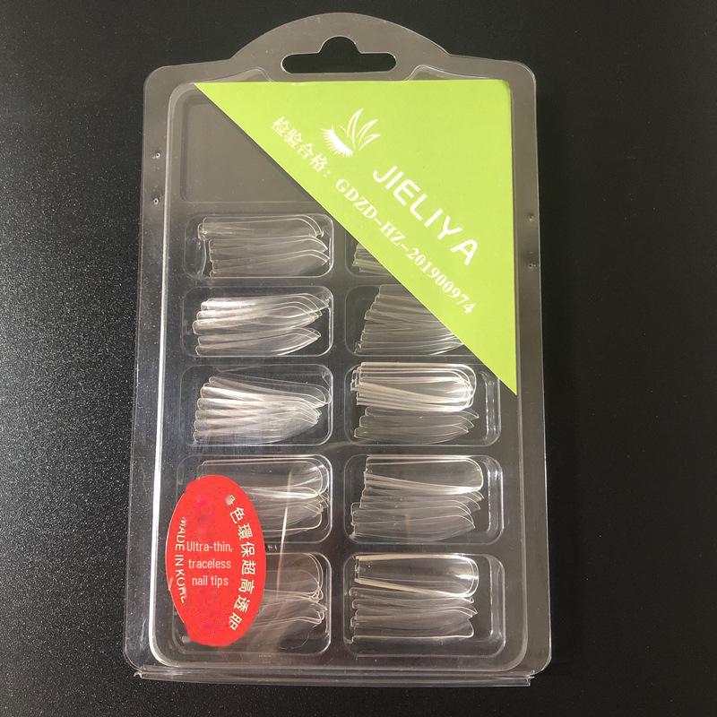 Ultra-thin Frosted Oval Nail Polish Patches - Dual Use, Full and Half Pieces (96 pcs)