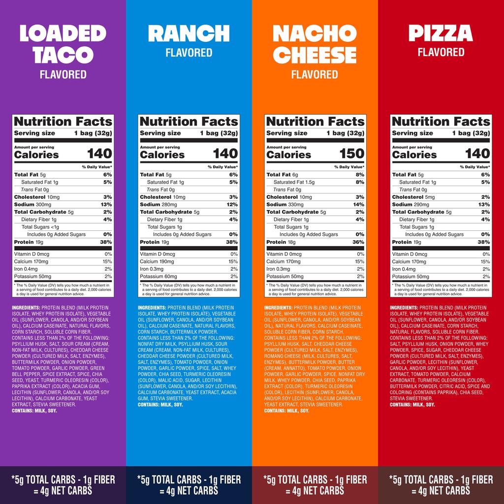 Quest Nutrition Tortilla-style Protein Chips, Variety Pack, 8 Packs, 32g (1.1oz) Each