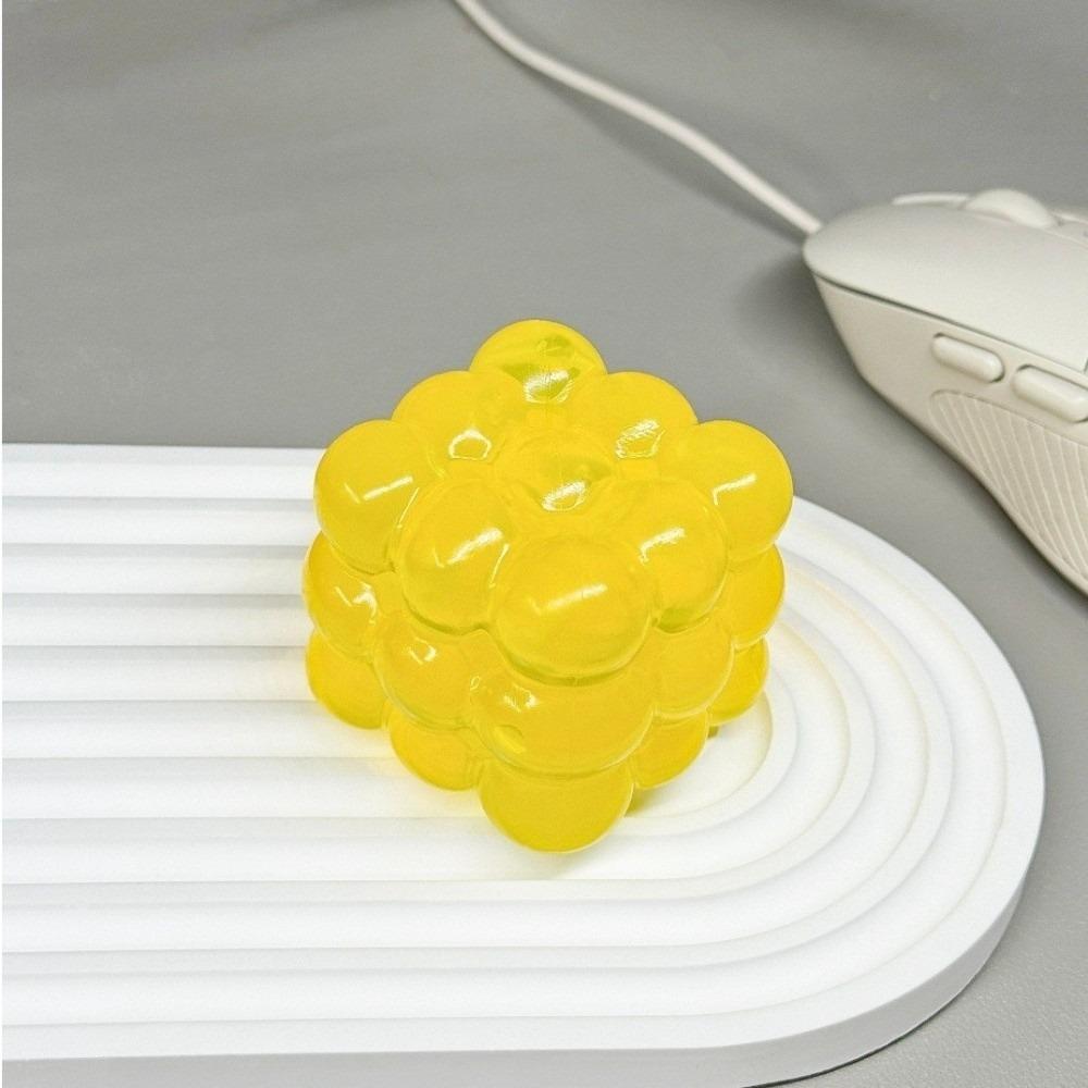 Gele Würfel Squishy Spielzeug Langsam Rückprallender Würfel Knetspielzeug Würfel Fidget Spielzeug für Erwachsene Kinder