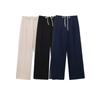 Kaslead Casual Easiest for Match Double Layer Waist Wide Leg Pants