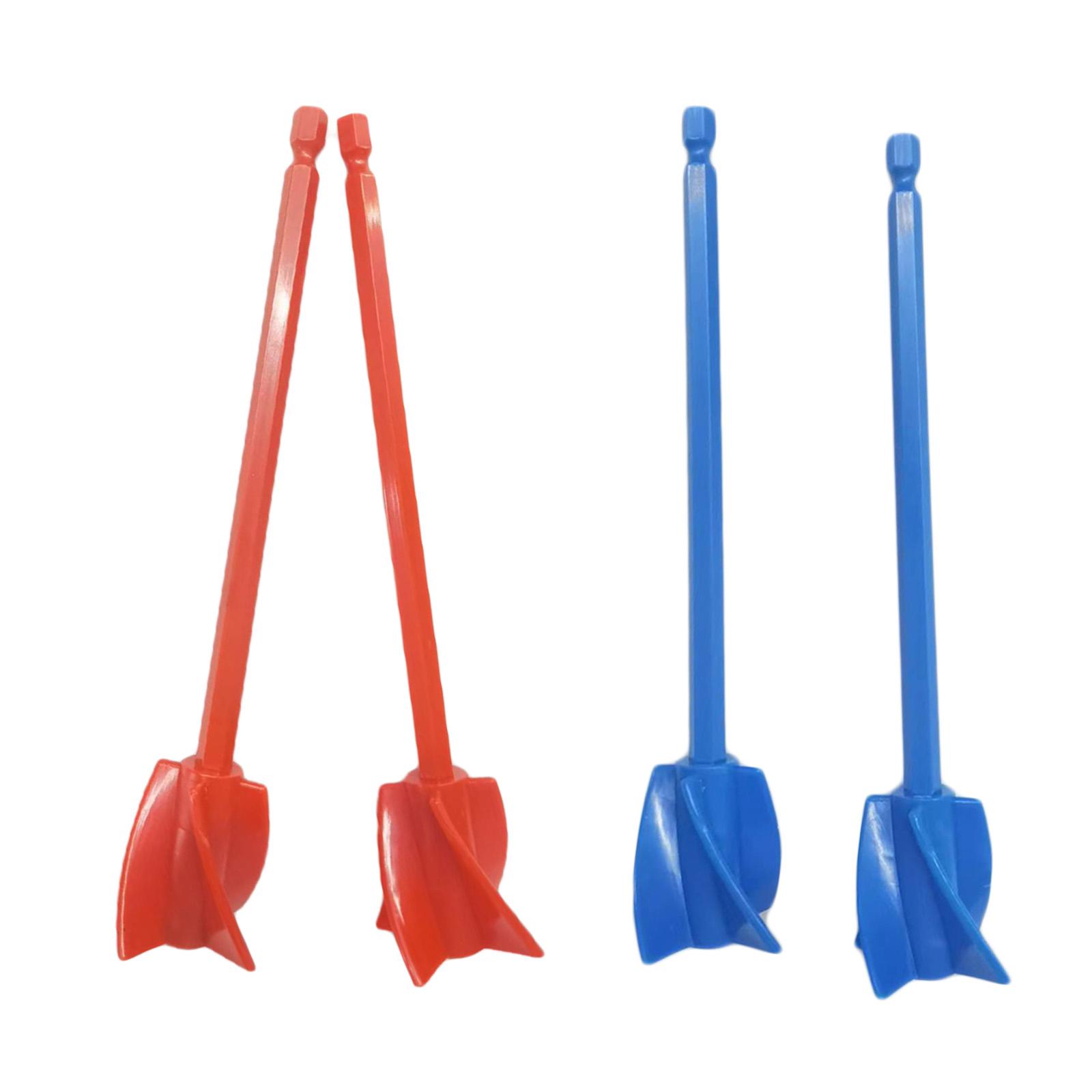 

1/4 шт. Насадка для миксера эпоксидной смолы для дрели, многоразовая насадка для смешивания краски и смолы, уменьшает образование пузырьков