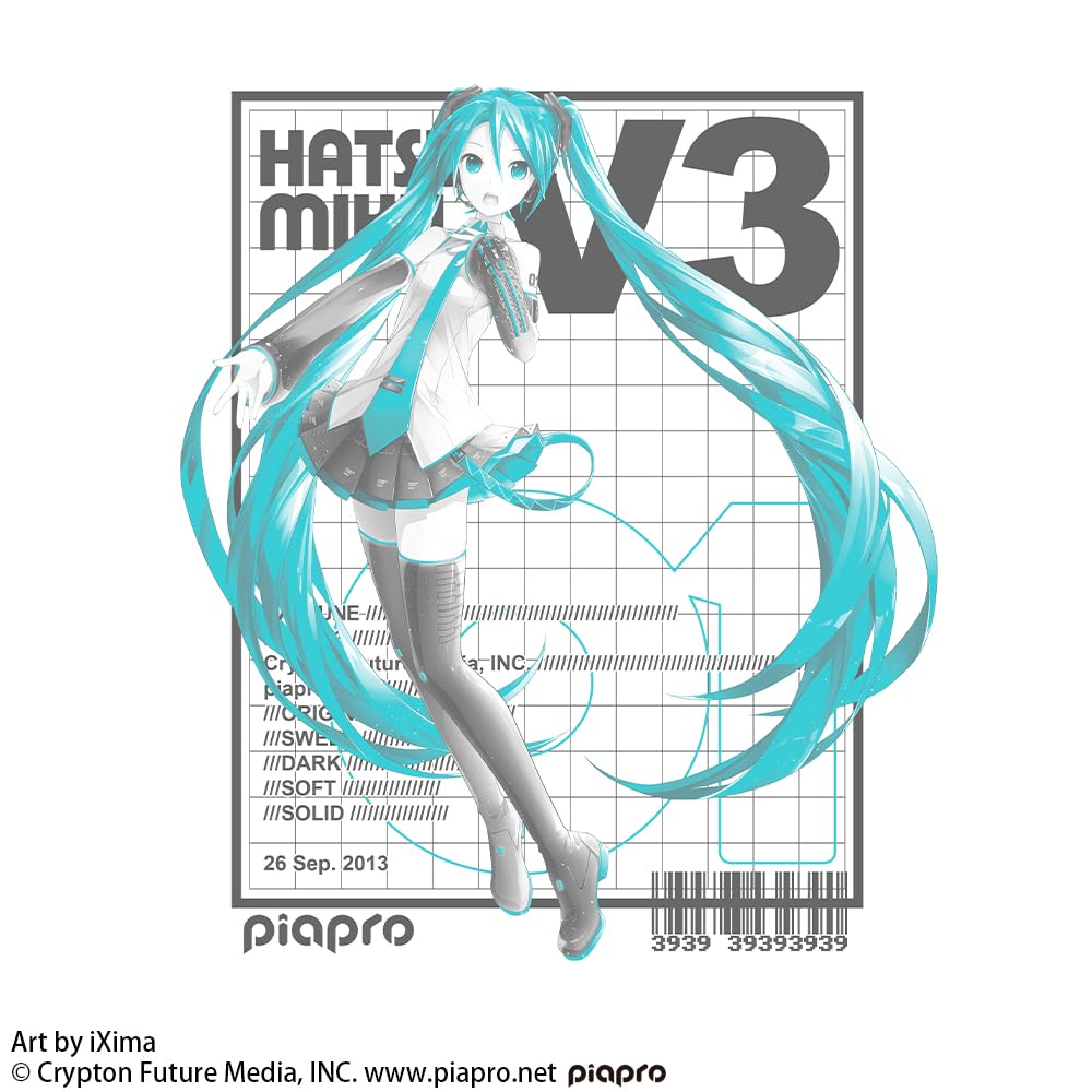 [Official] COSPA Hatsune Miku V3 Hatsune Miku V3 T-shirt Ver.3.0 WHITE L Size