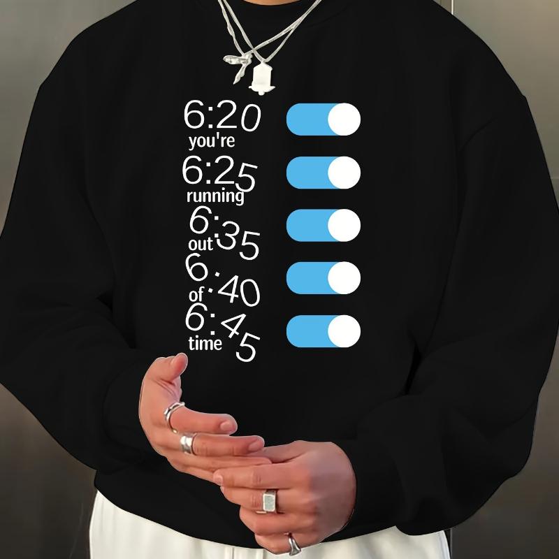 

Men s Crew Neck Sweatshirt, Mesh Side Panels & Breathable, Ideal for Post-Workout XXL чорний