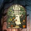 Gotický Duch Lapač Slunce Akrylová Závěsná Ozdoba na Okno Barevný Projektor Stínů Halloweenská Dekorace Strašidelného Domu Rekvizita Ideální Dárek