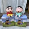 Crayon Shin-Chan Figürleri Telefon Tutucu Kawaii Anime Masaüstü Süsleri Çizgi Film TV İzleme Telefon Desteği Sevimli Bebekler Dekorasyonları