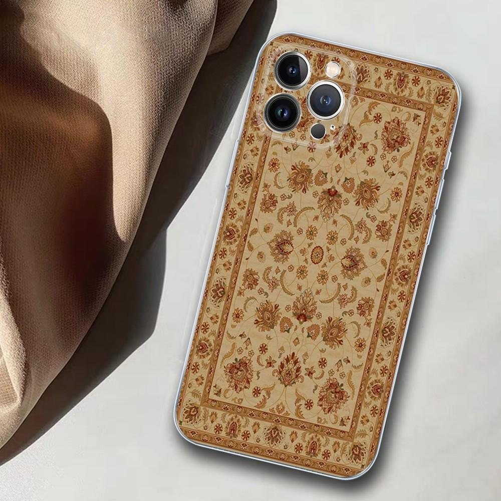 Persian Carpet Phone Case For iPhone 14 11 12 13 Mini Pro XS Max Cover 6 7 8 Plus X XR SE 2020 Funda Shell