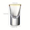 6pcs 15ml Mini Shot Glasses for Bar Pub Club Restaurant and Home Use  Tumbler Glass Cup Fine Glass High Quality Wine Ware Set