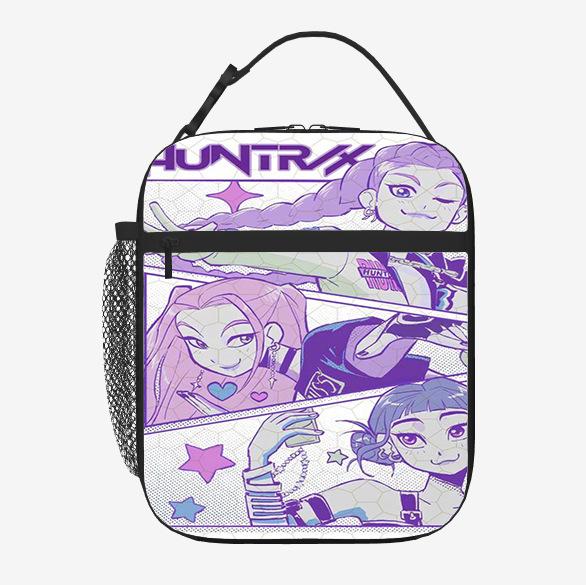 Elementary School Student Card Kpop Demon Hunter Thermal Insulation Bag Portable Outdoor Picnic Bag Children'S Lunch Box Bag Lunch Bag